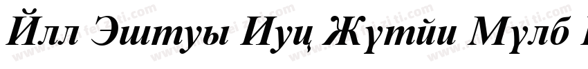 All Times New Roman Bold Italic字体转换